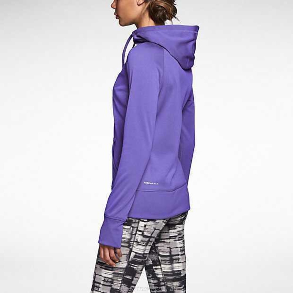 NWT Nike: Extra Small Women's Purple Zip-up Hoodie - Picture 3 of 5